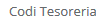 4. Codi Tesoreria