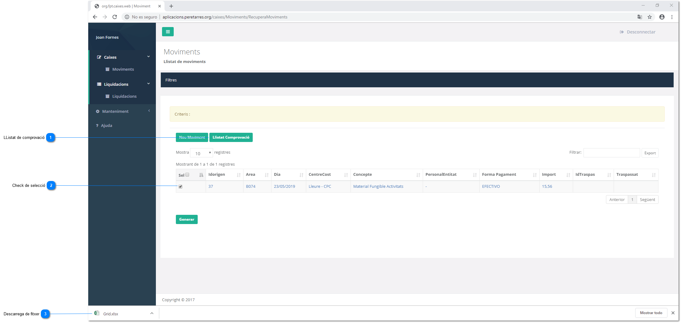 Llistat de Comprovació